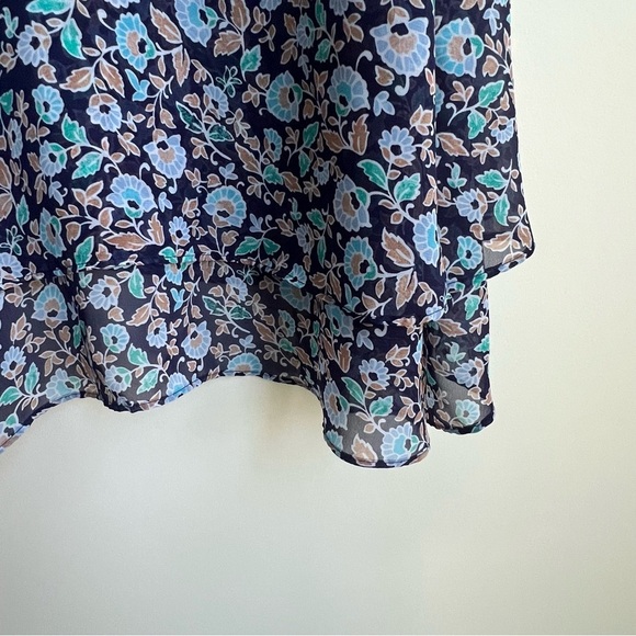 Lane Bryant Size 30/32 Swing Double Layer Floral Chiffon Tank Sleeveless Top - Picture 5 of 14